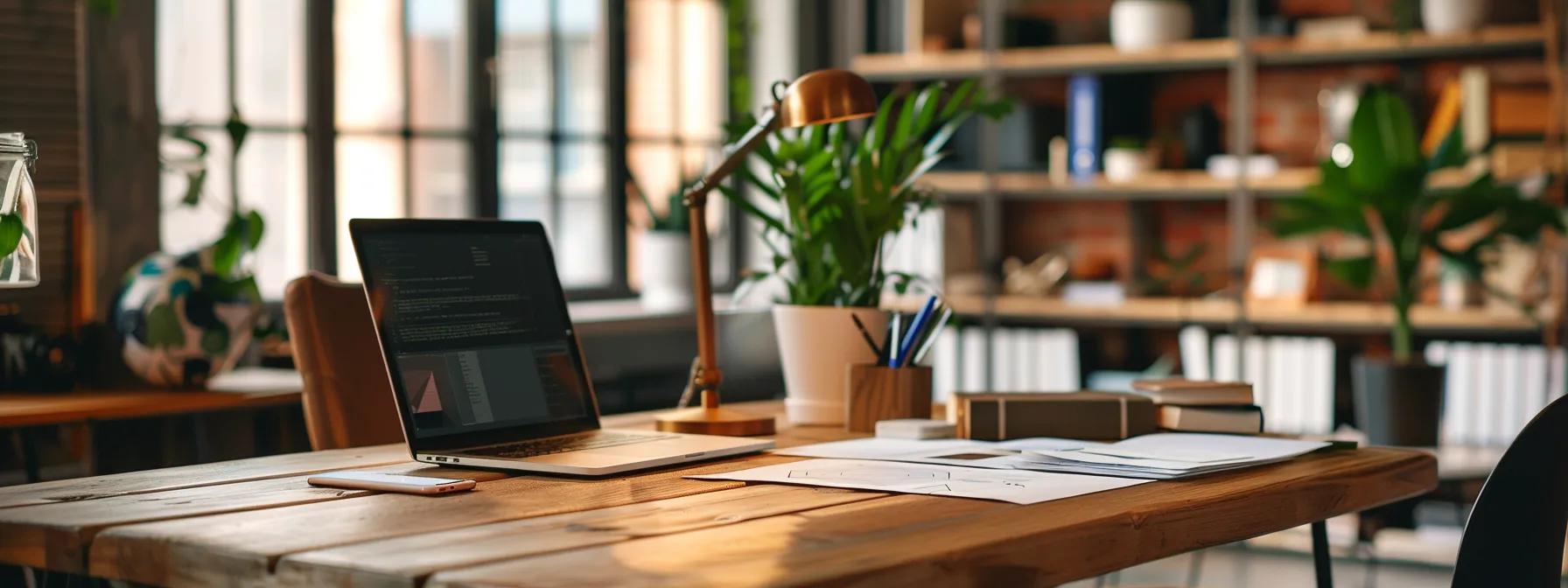 a modern office space features a large table covered with detailed moving quotes, transparent pricing breakdowns, and a laptop displaying a calculator and organizational tools, all highlighting the importance of clear costs for removalist services in perth.